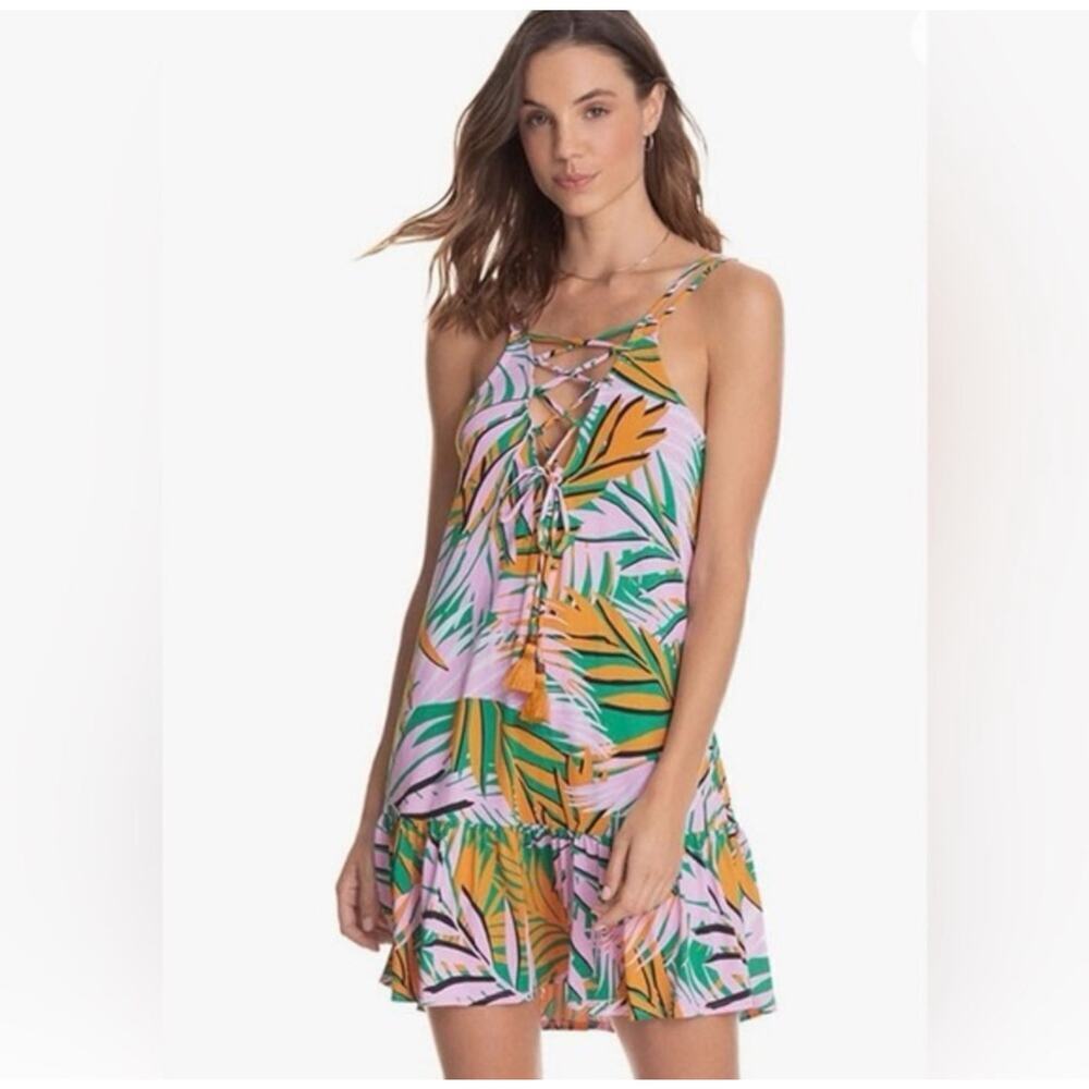 Maaji Pink Palm Mini Dress